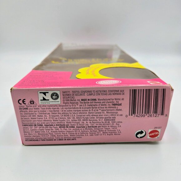 Barbie Sit In Style Doll 23421 Pink Inflatable Chair 1999 Incomplete With Box Ma - Picture 7 of 11